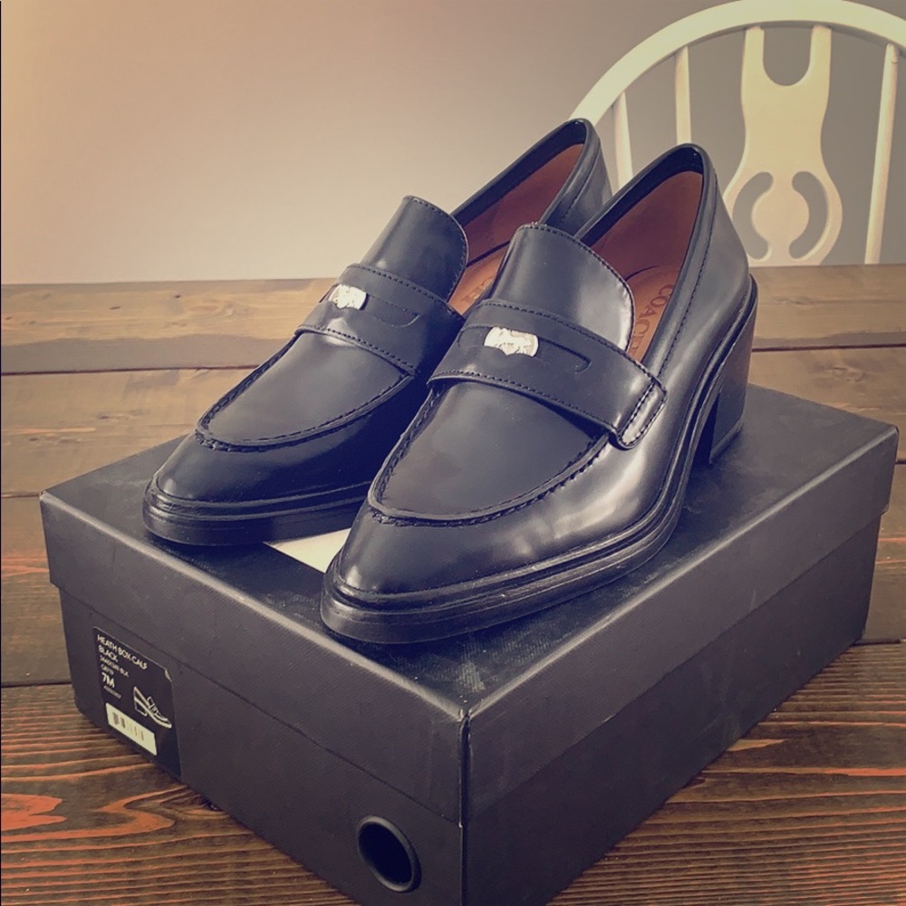 Coach Heath Box Heels/Loafers